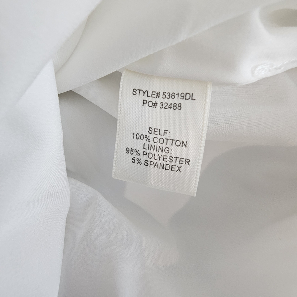 Skies Are Blue Cotton White Bubble Skirt Women's Size X-Small NWT - Picture 5 of 7